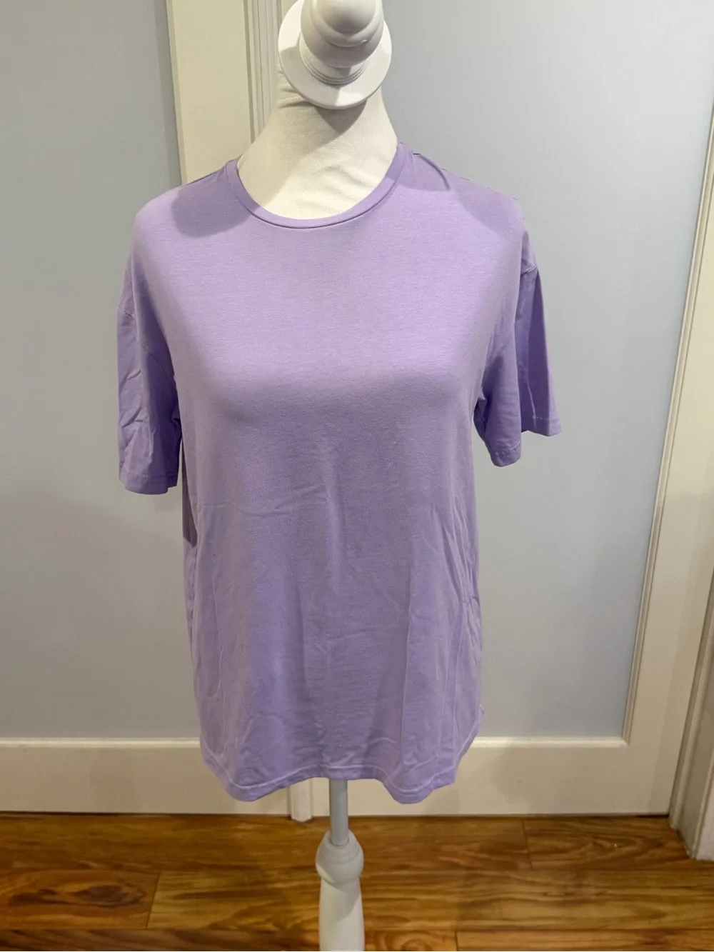 SHEIN Lilac Short Sleeve Crew Tee
